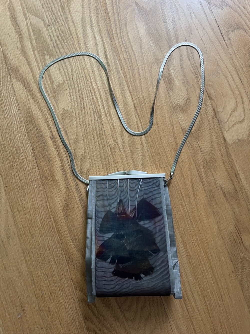 Bo’s Art Los Angeles Silver Evening Crossbody Purse
